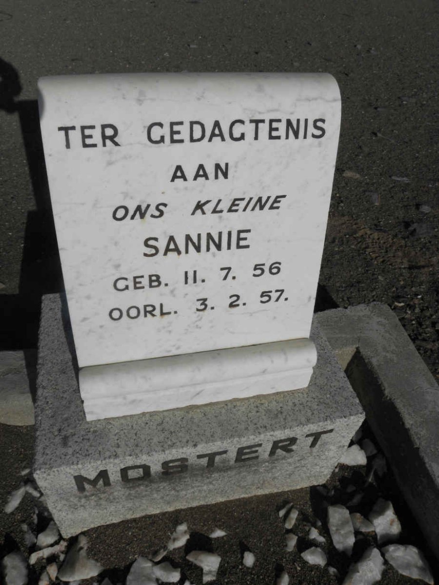 MOSTERT Sannie 1956-1957