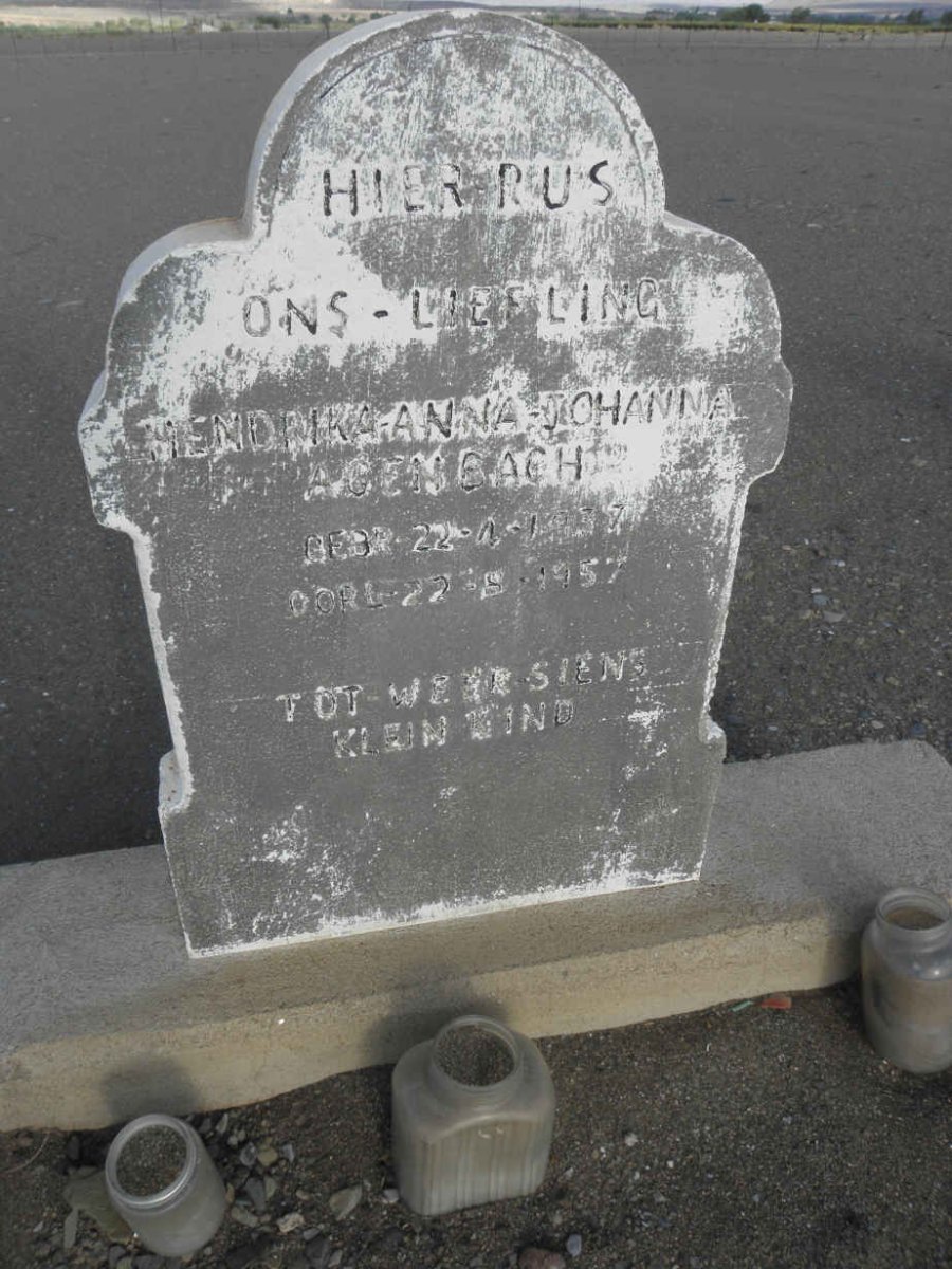 AGENBACH Hendrika Anna Johanna 1937-1957