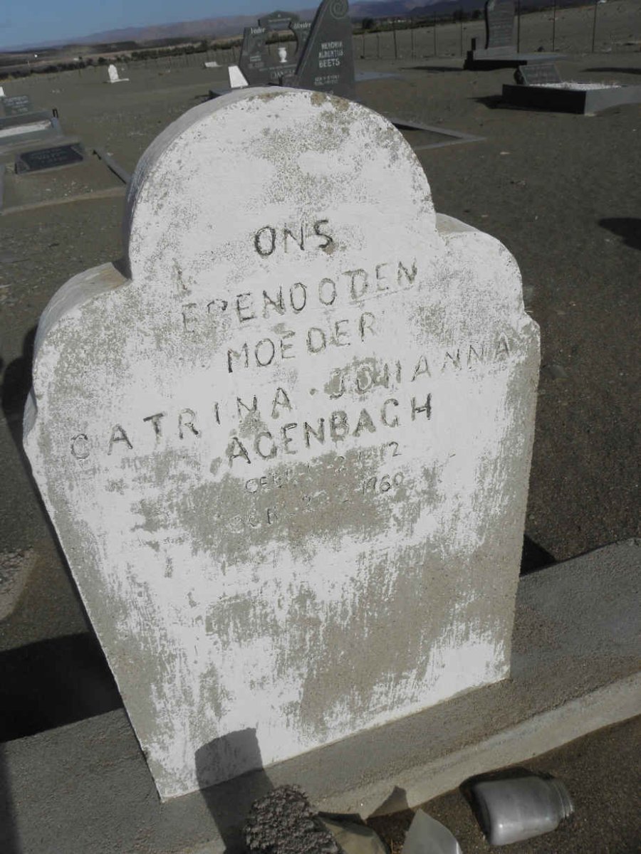 AGENBACH Catrina Johanna 1912-1969