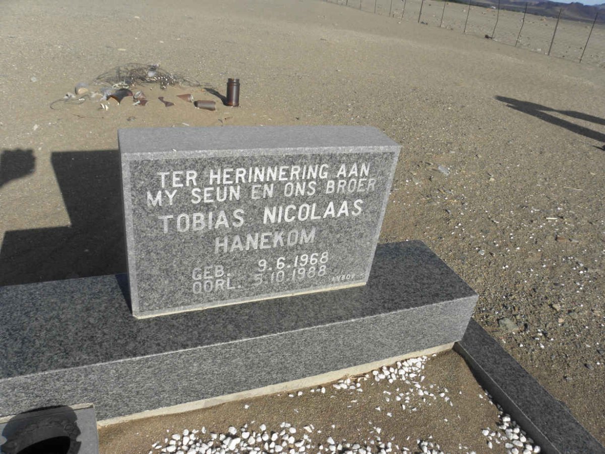 HANEKOM Tobias Nicolaas 1968-1988