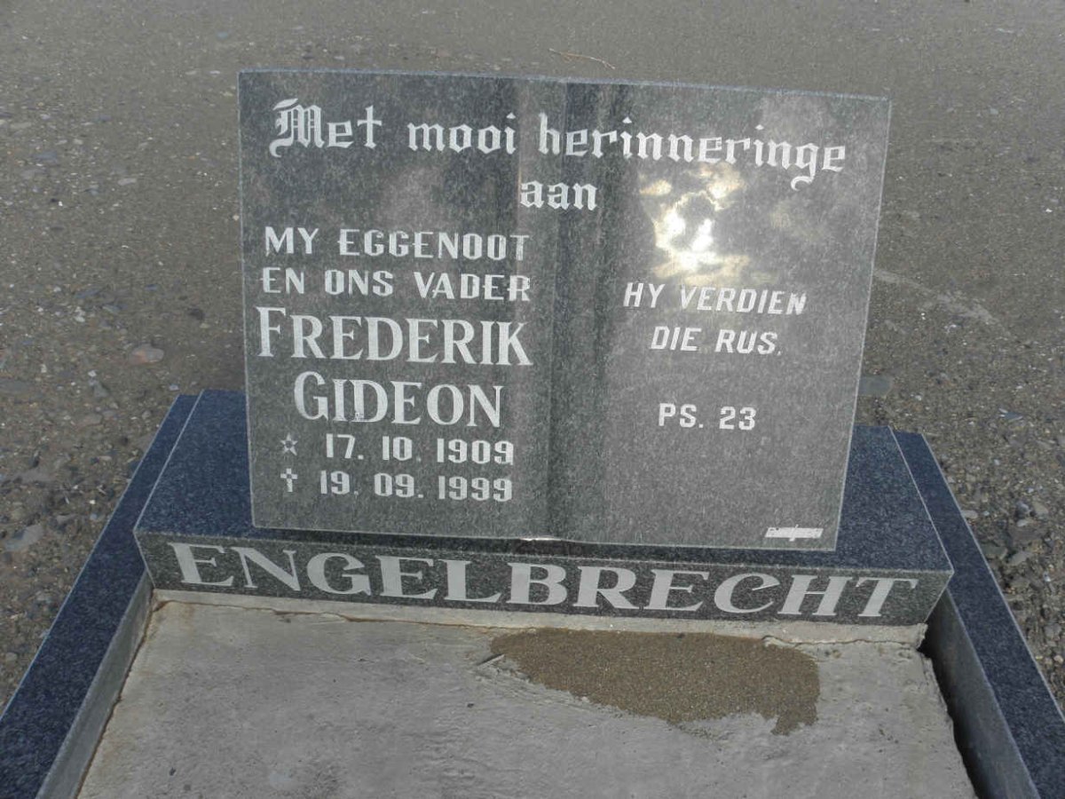 ENGELBRECHT Frederik Gideon 1909-1999