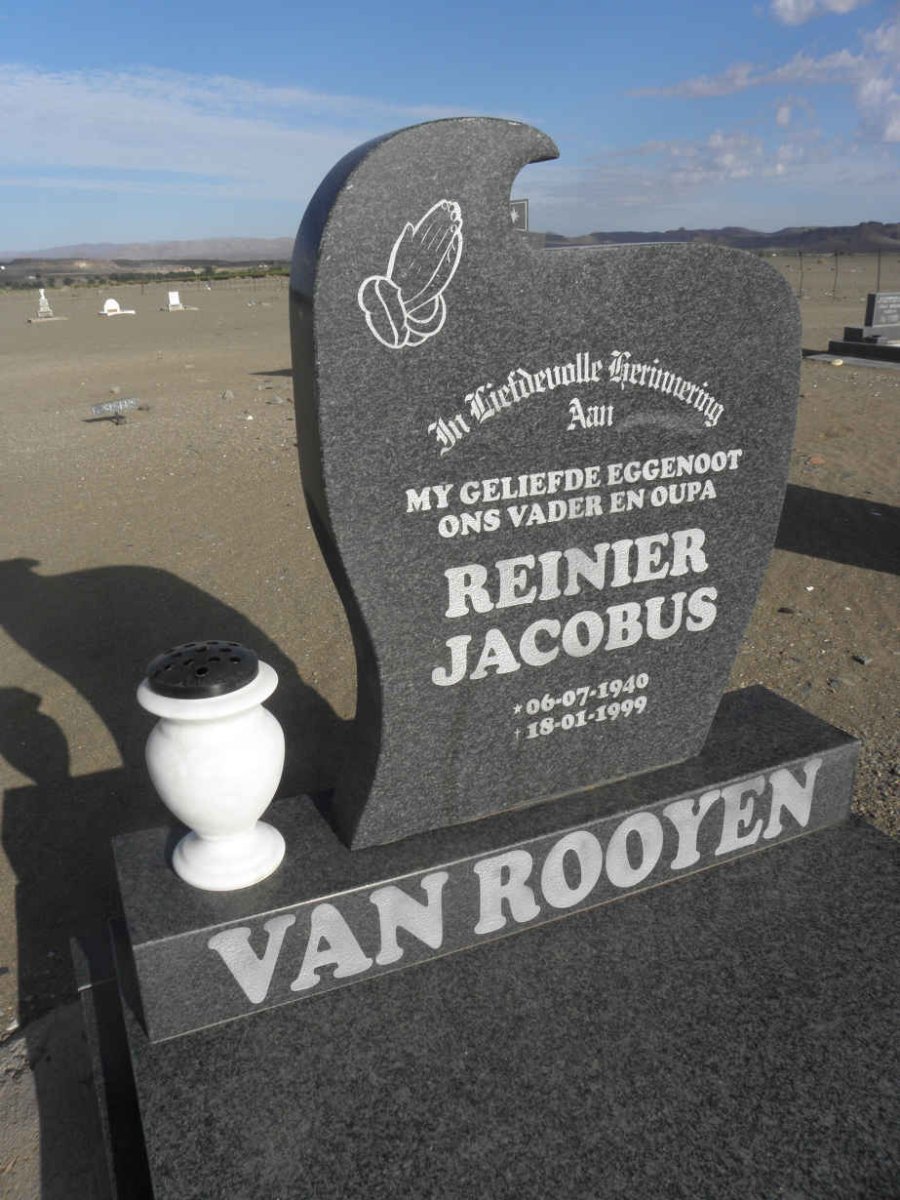 ROOYEN Reinier Jacobus, van 1940-1999
