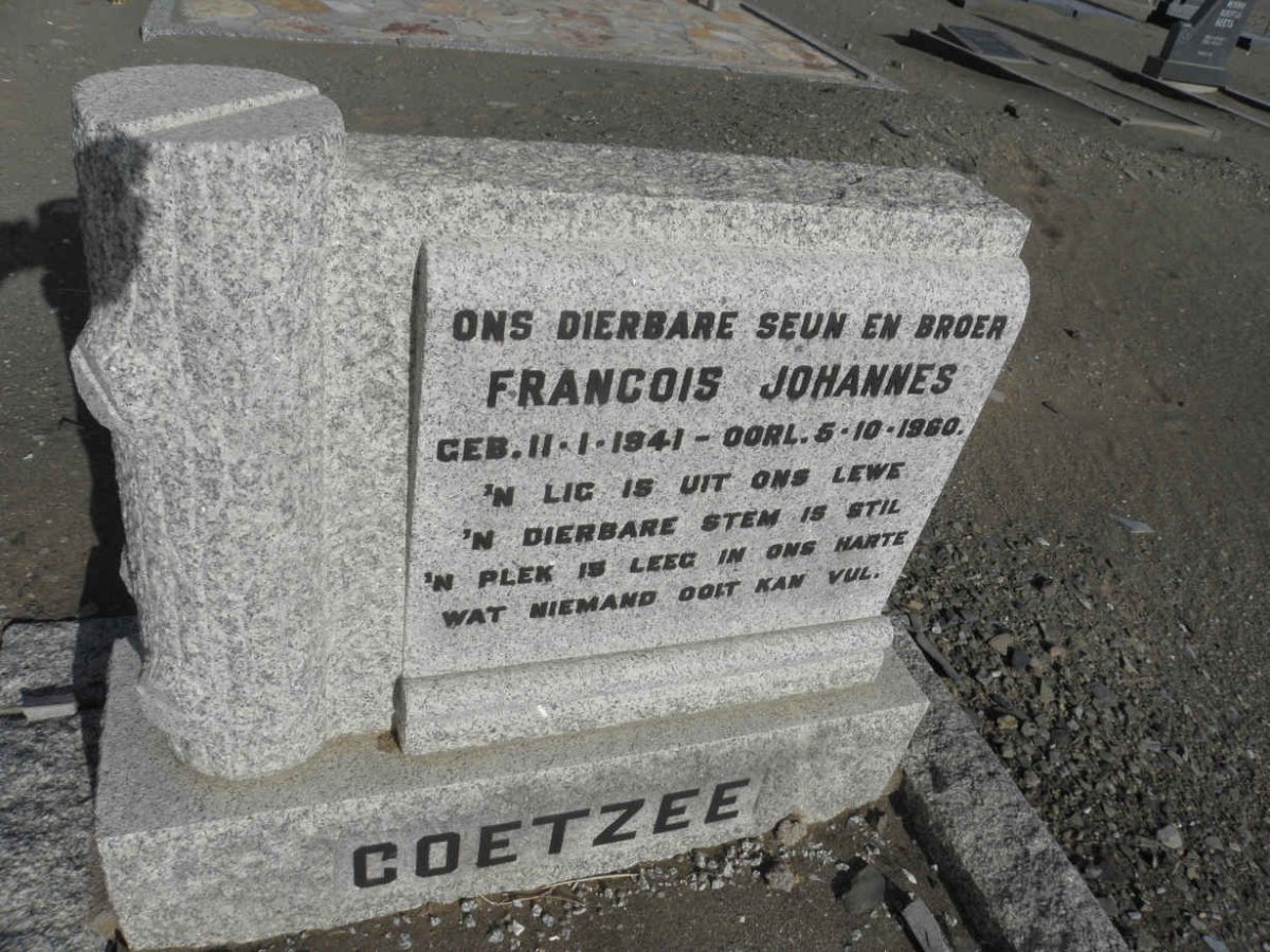 COETZEE Francois Johannes 1941-1960