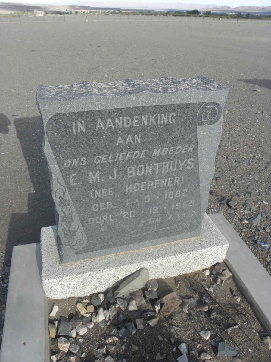 BONTHUYS E.M.J. 1882-1955