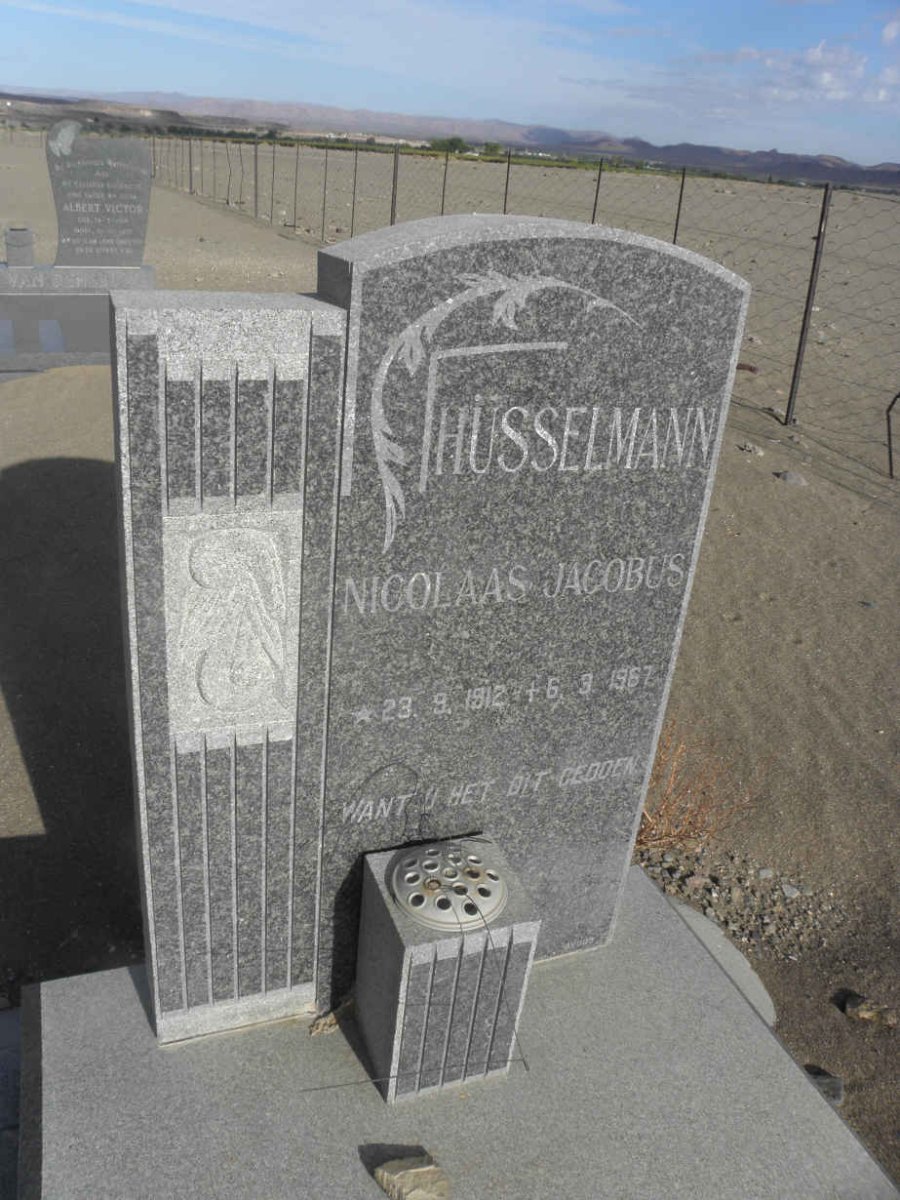 HUSSELMANN Nicolaas Jacobus 1912-1967
