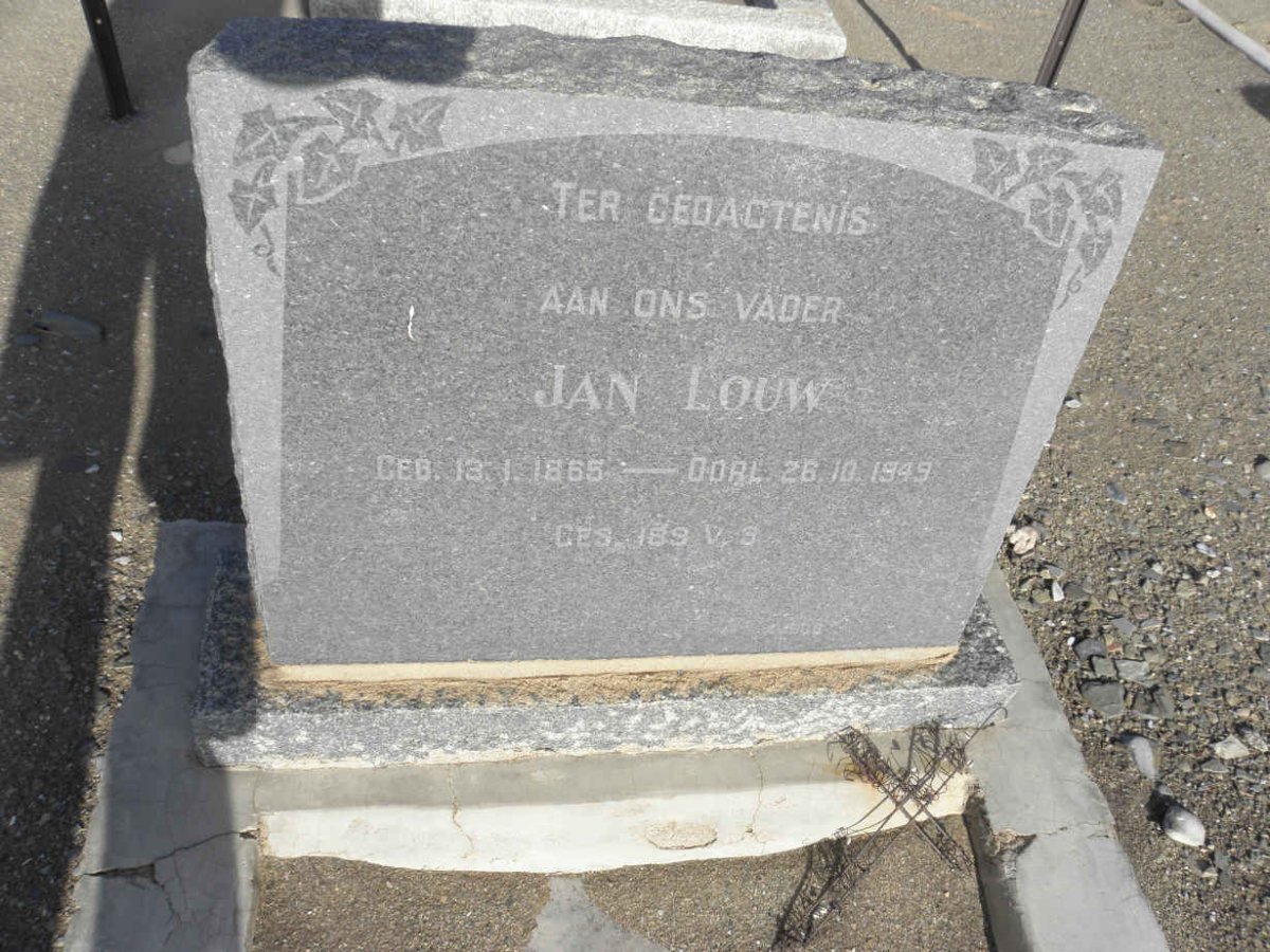 LOUW Jan 1865-1949