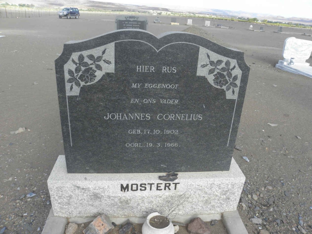 MOSTERT Johannes Cornelius 1902-1966