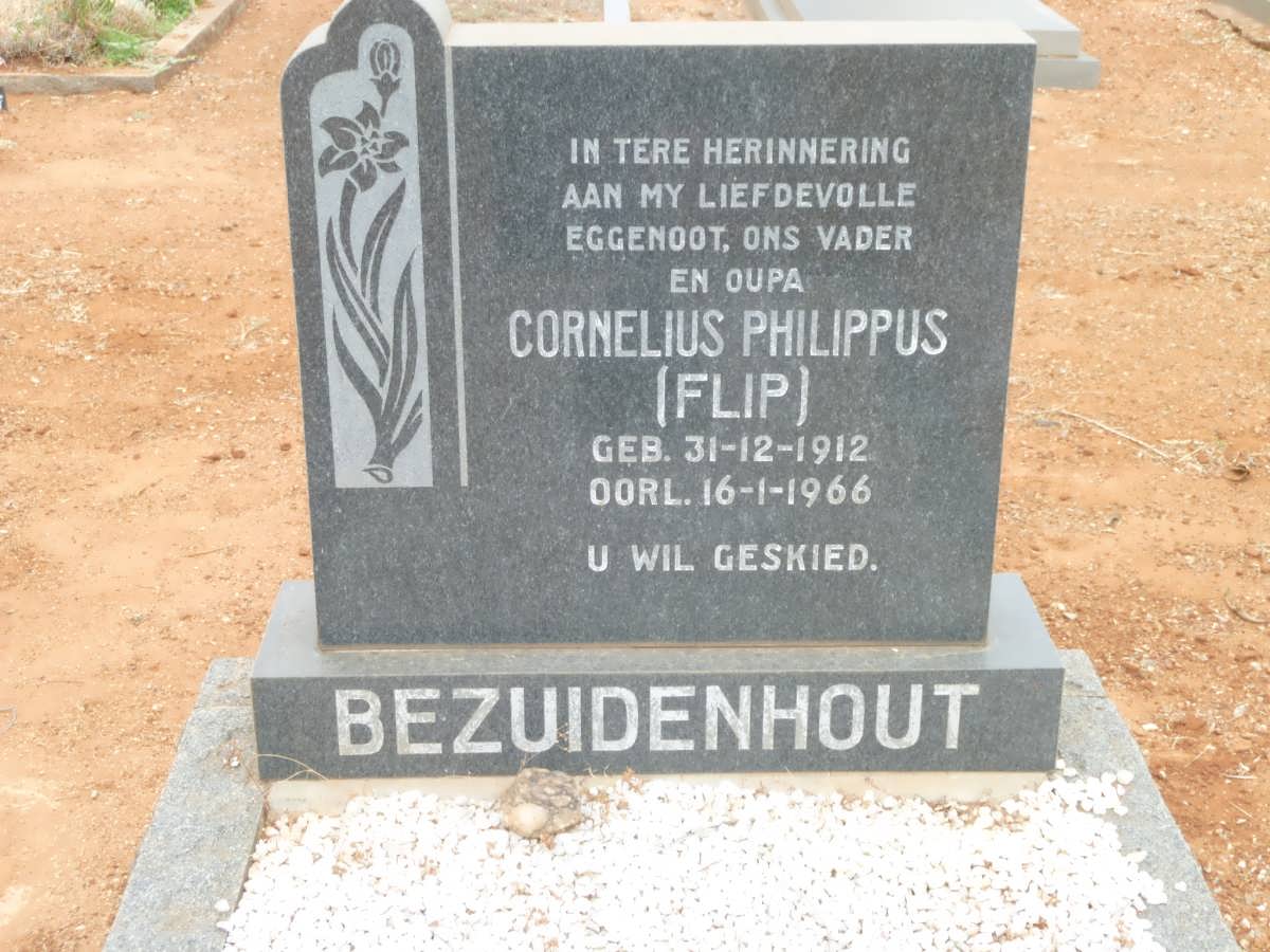 BEZUIDENHOUT Cornelius Philippus 1912-1966