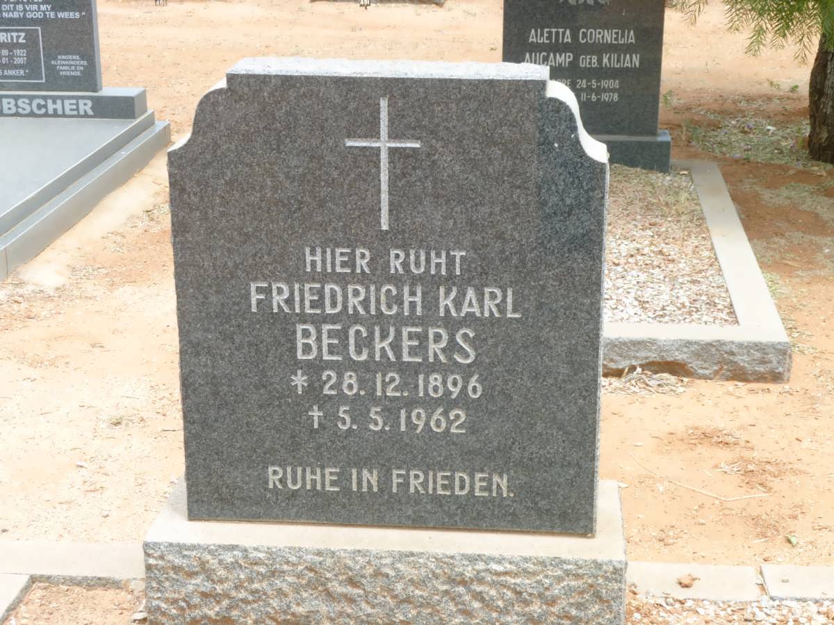BECKERS Friedrich Karl 1896-1962