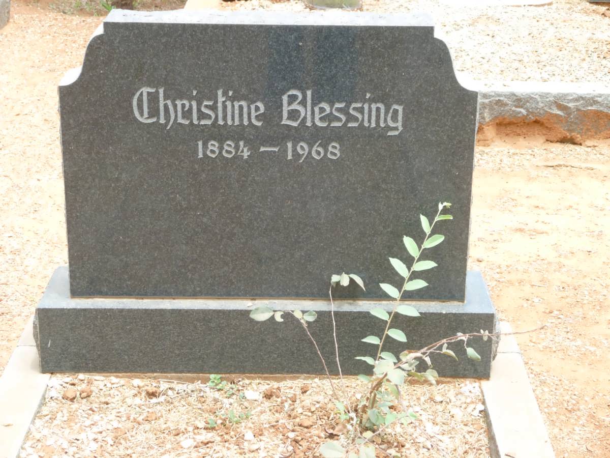 BLESSING Christine 1884-1968