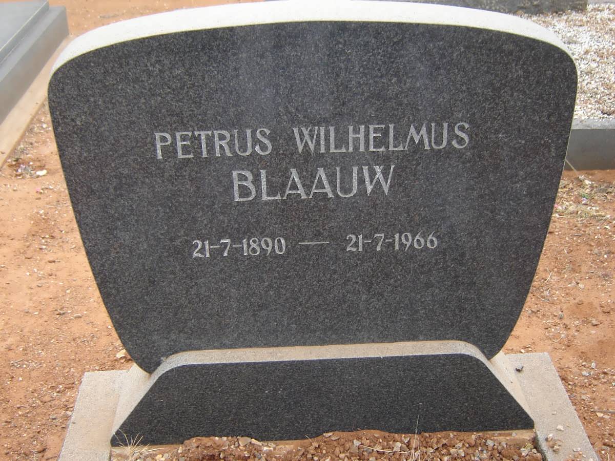 BLAAUW Petrus Wilhelmus 1890-1966