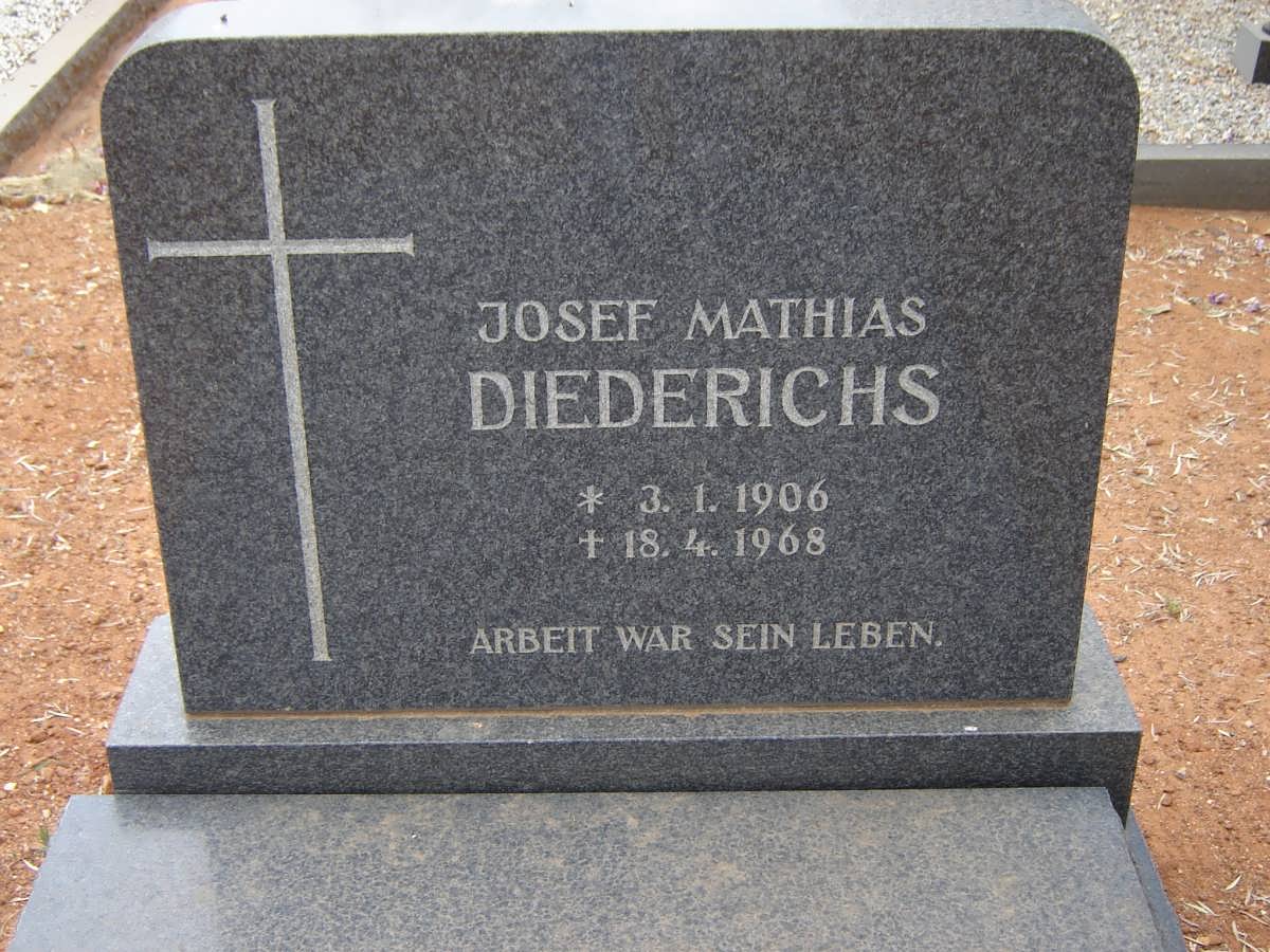 DIEDERICHS Josef Mathias 1906-1968