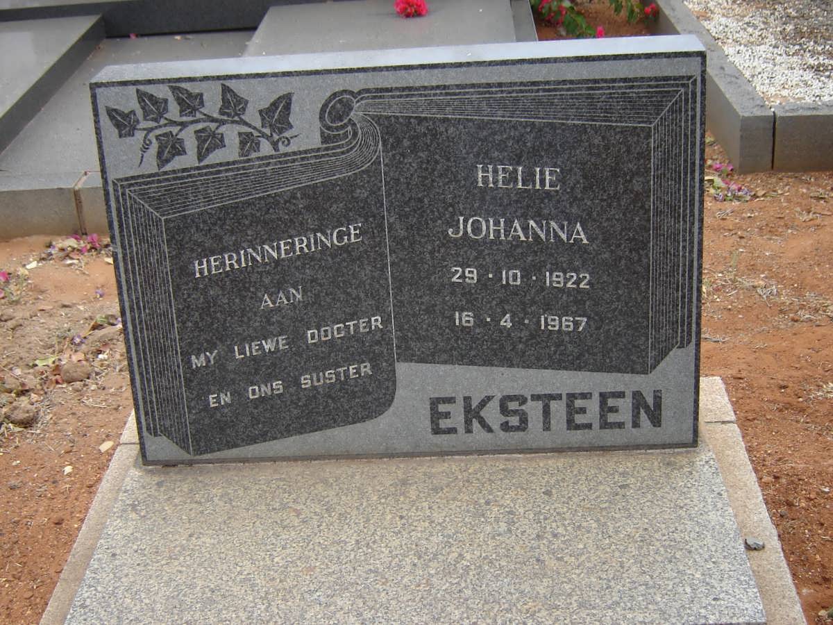 EKSTEEN Helie Johanna 1922-1967