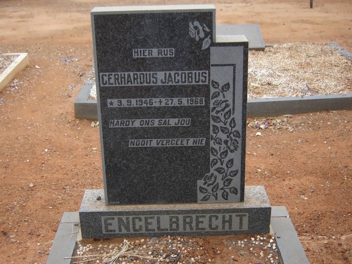 ENGELBRECHT Gerhardus Jacobus 1946-1968