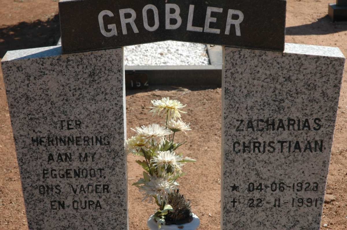 GROBLER Zacharias Christiaan 1923-1991