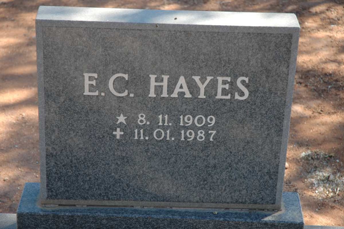 HAYES E.C. 1909-1987