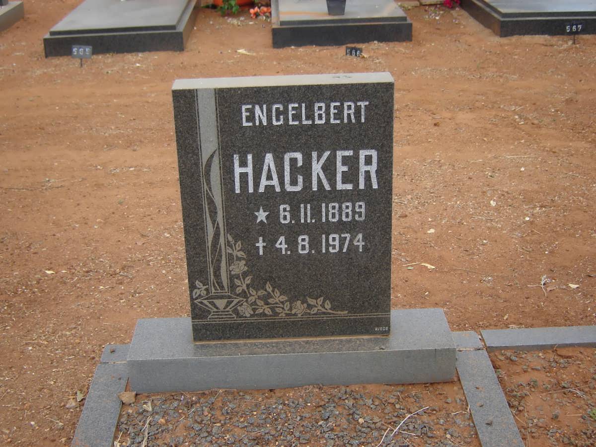 HACKER Engelbert 1889-1974