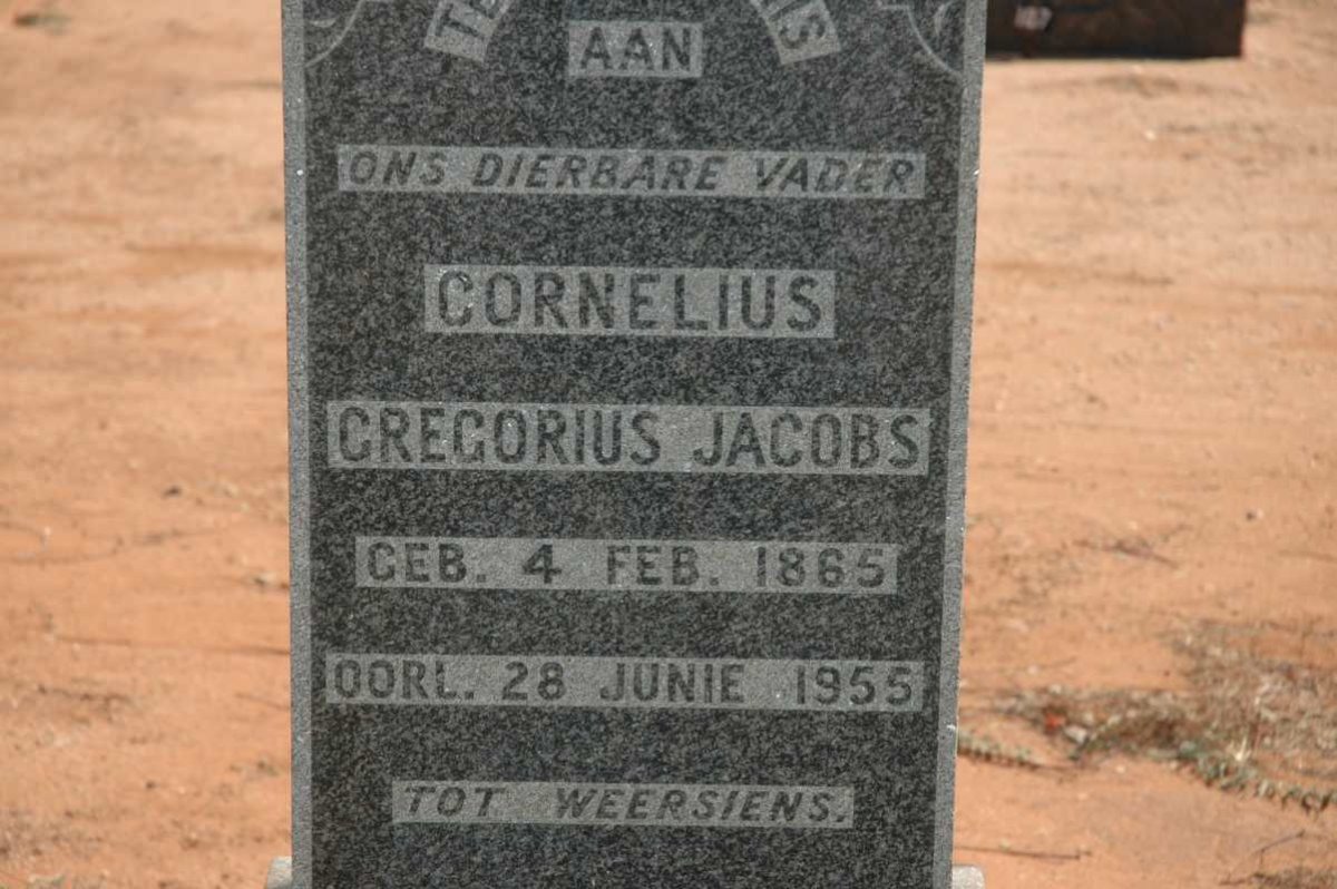 JACOBS Cornelius Gregorius 1865-1955