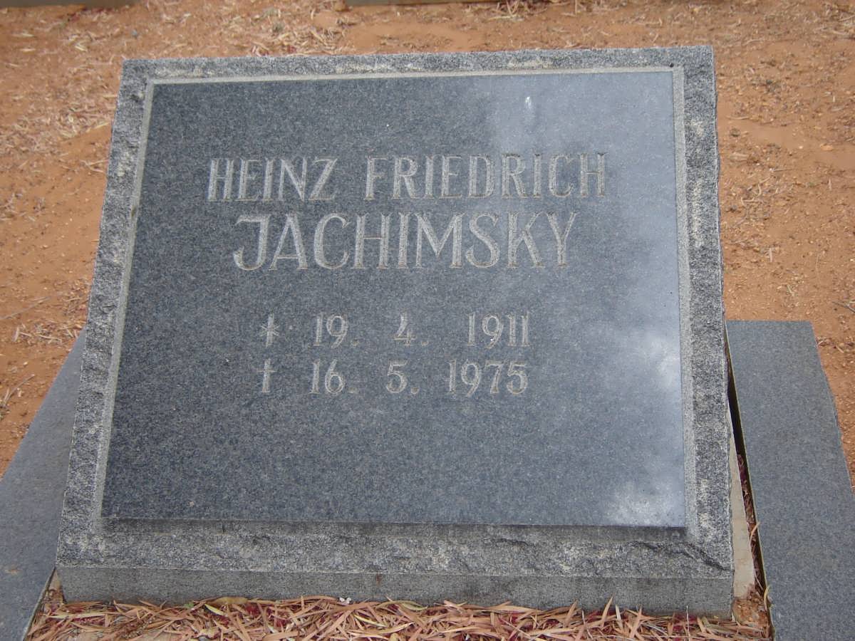 JACHIMSKY Heinz Friedrich 1911-1975