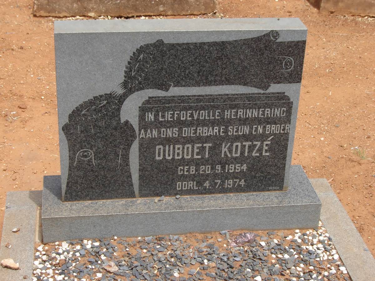 KOTZE Ouboet 1954-1974