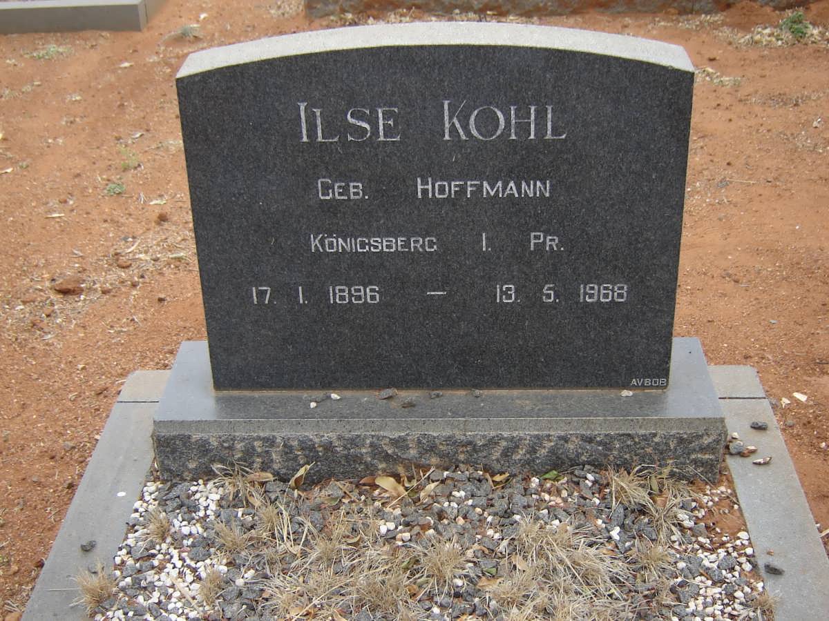 KOHL Ilse nee HOFFMAN 1896-1968