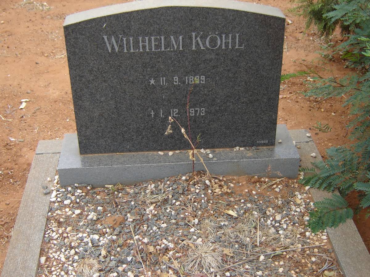 KOHL Wilhelm 1899-1973