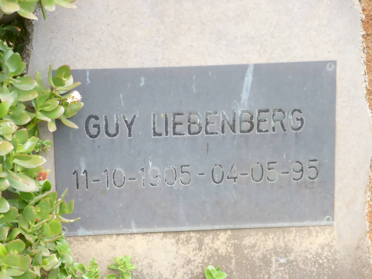 LIEBENBERG Guy 1905-1995