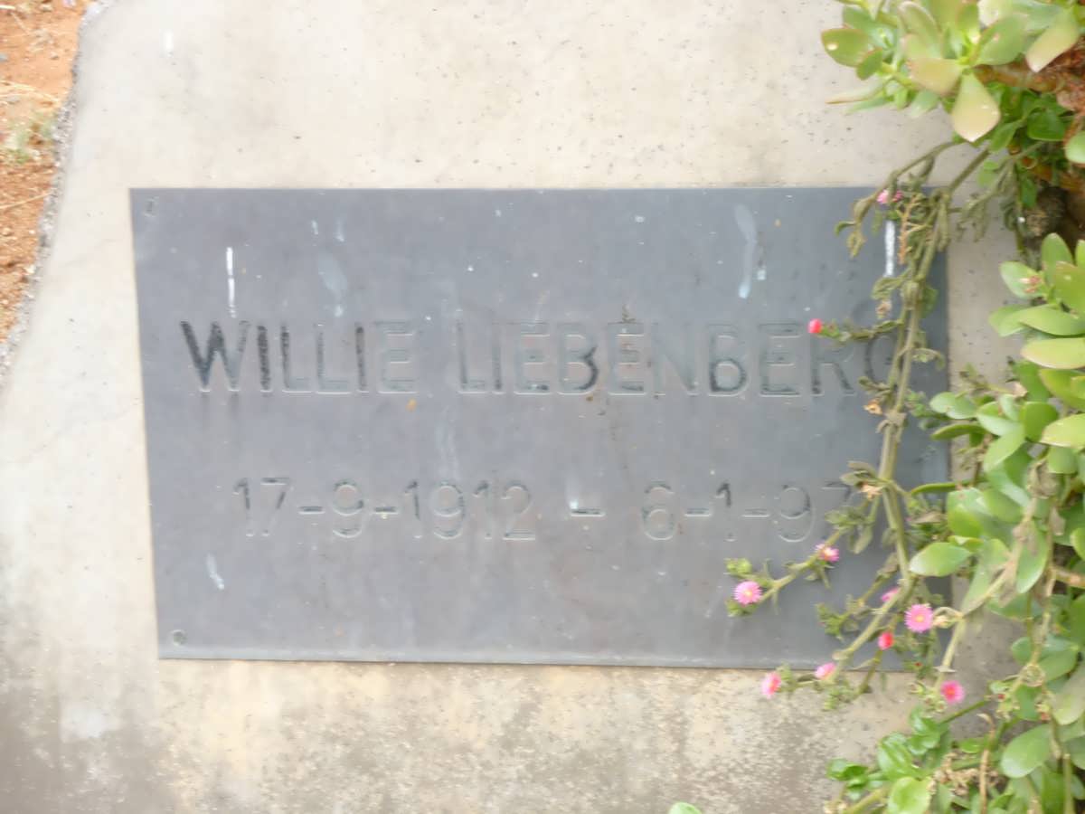 LIEBENBERG Willie 1912-1997