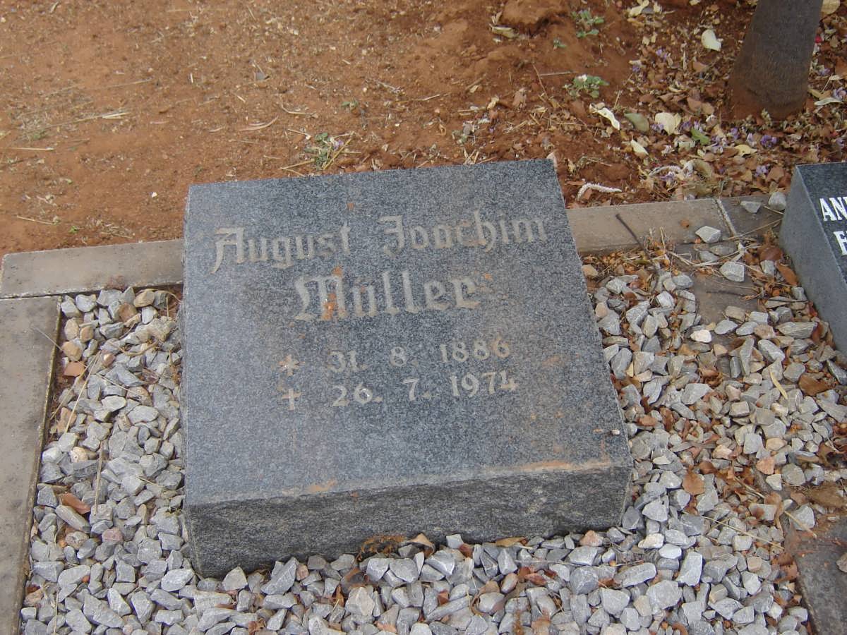 MULLER August Joachim 1886-1974