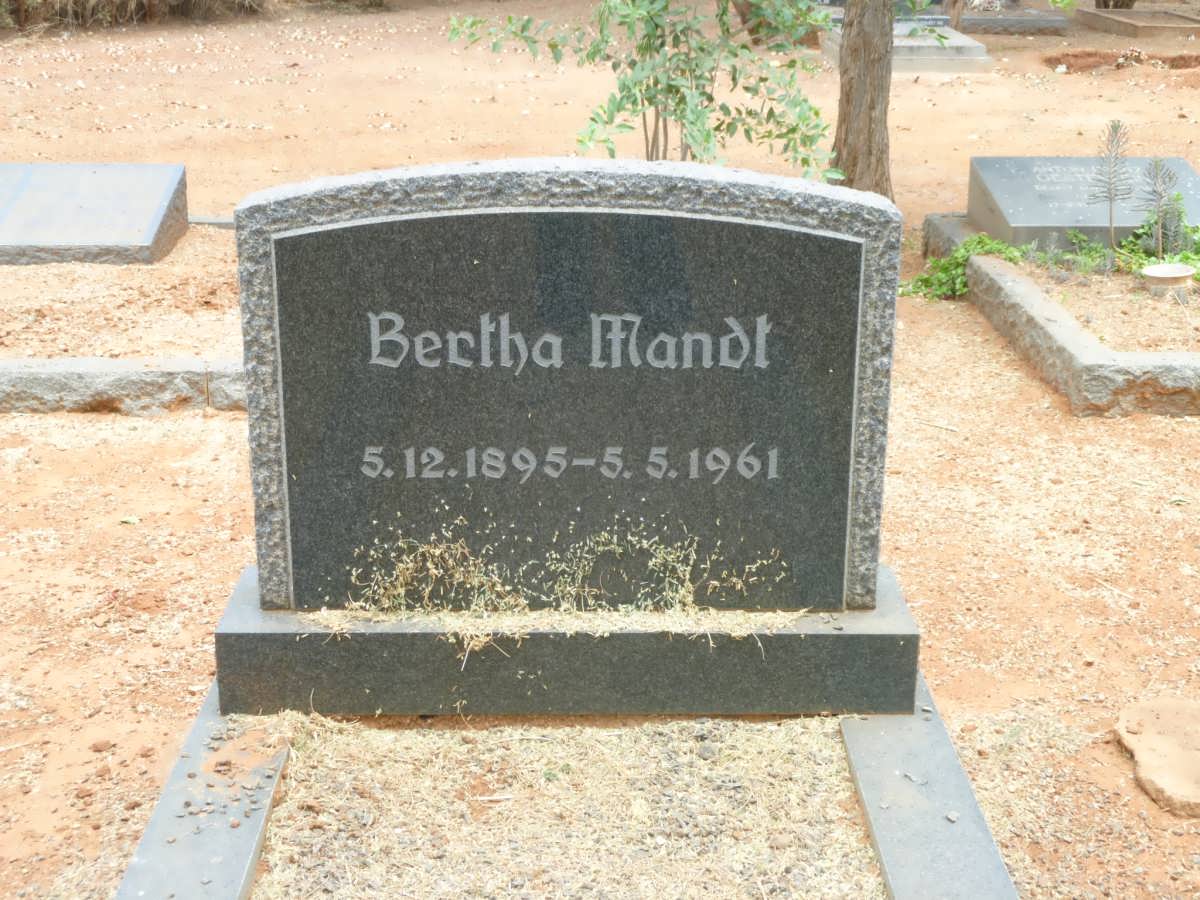 MANDT Bertha 1895-1961