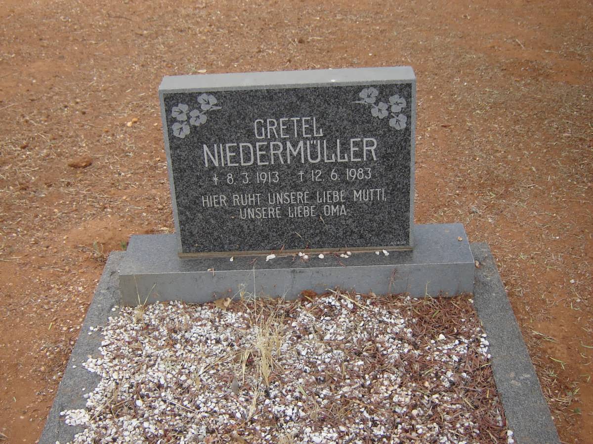NIEDERMULLER Gretel 1913-1983