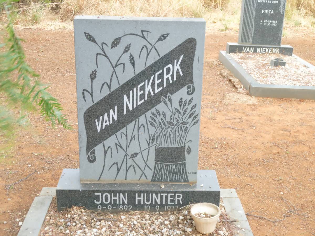 NIEKERK John Hunter, van 1892-1977