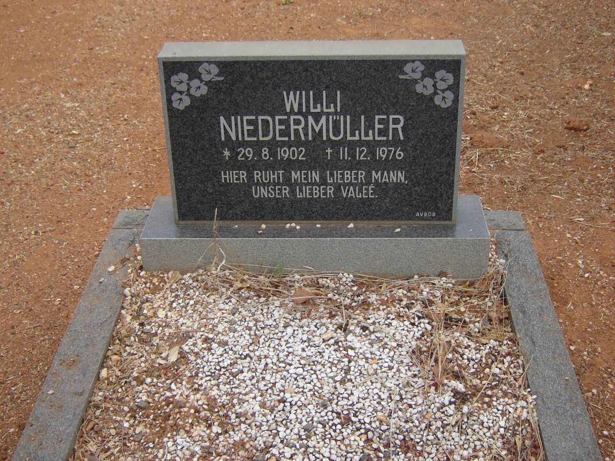 NIEDERMULLER Willi 1902-1976