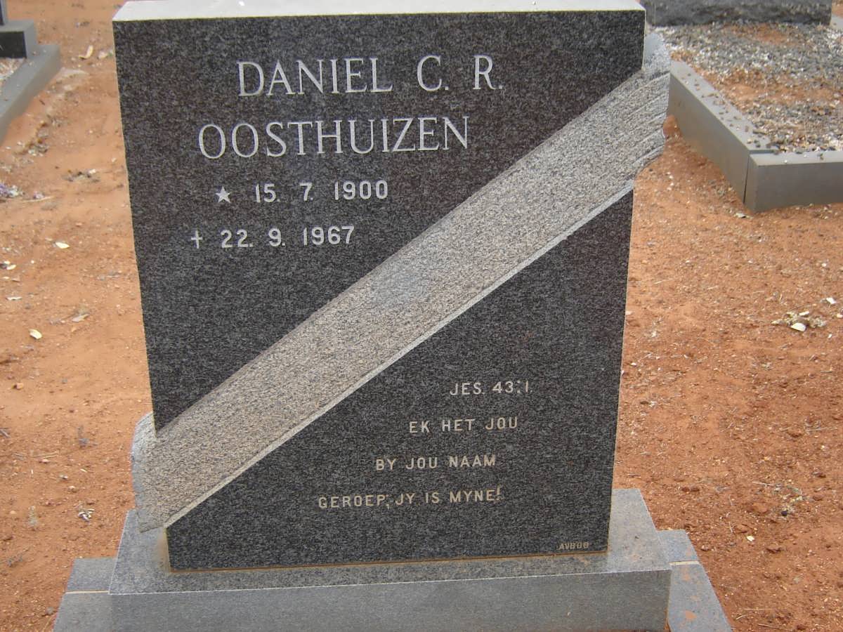 OOSTHUIZEN Daniel C.R. 1900-1967
