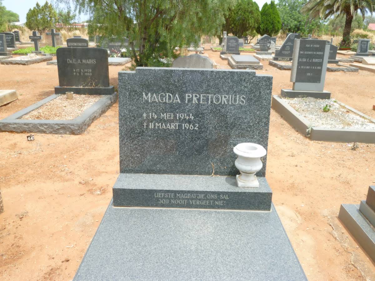 PRETORIUS Magda 1944-1962