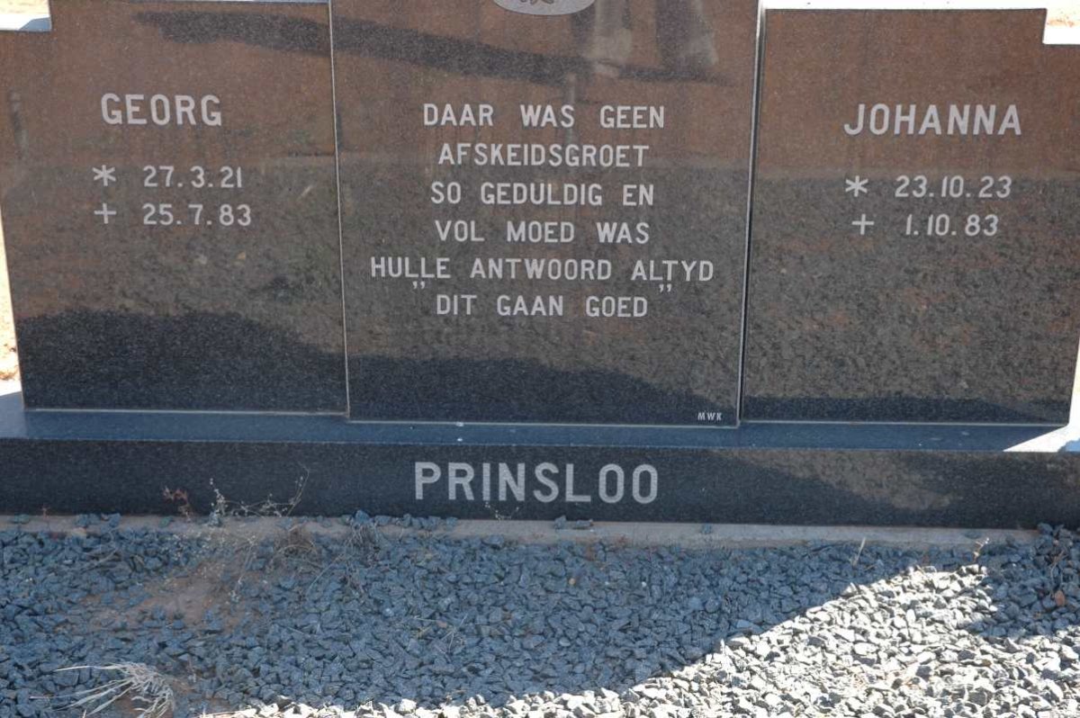 PRINSLOO Georg 1921-1983