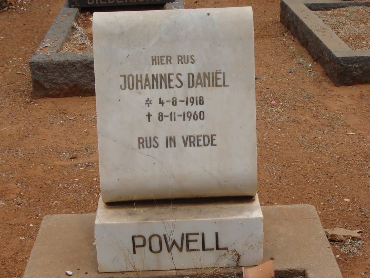 POWELL Johannes Daniel 1918-1960