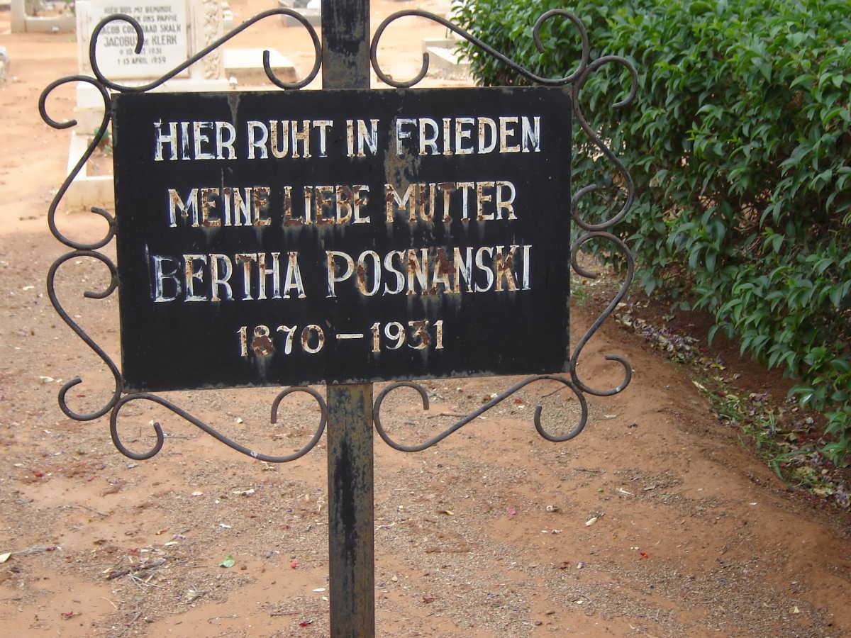 POSNANSKI Bertha 1870-1931