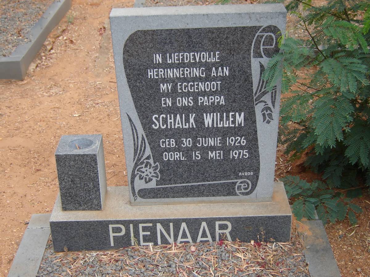 PIENAAR Schalk Willem 1926-1975