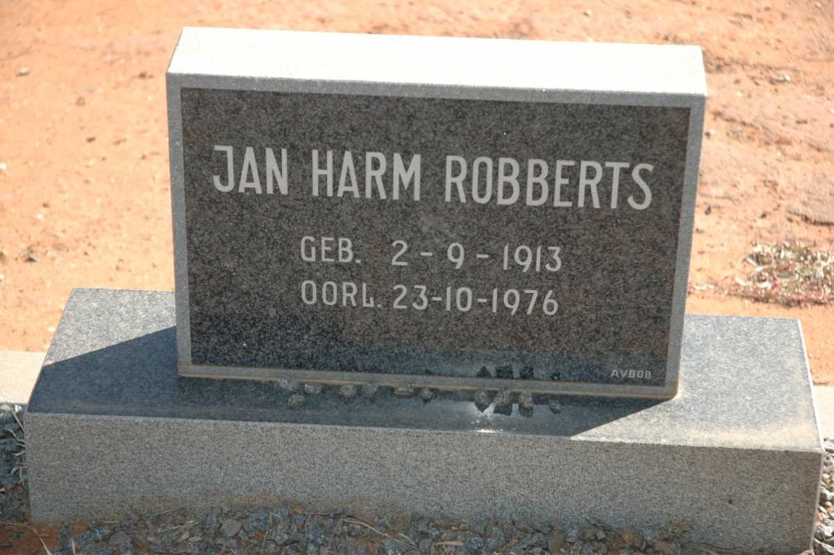 ROBBERTS Jan Harm 1913-1976