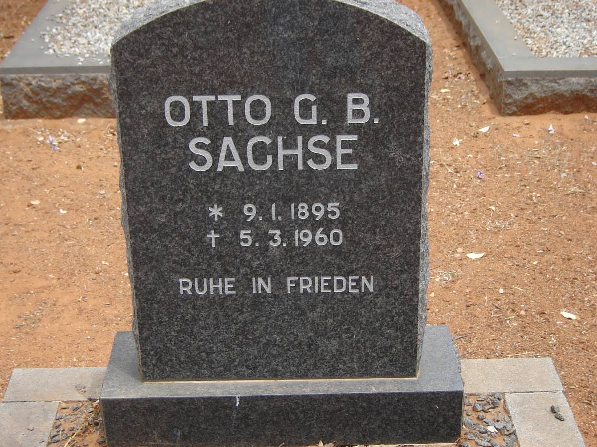 SACHSE Otto G.B. 1895-1960