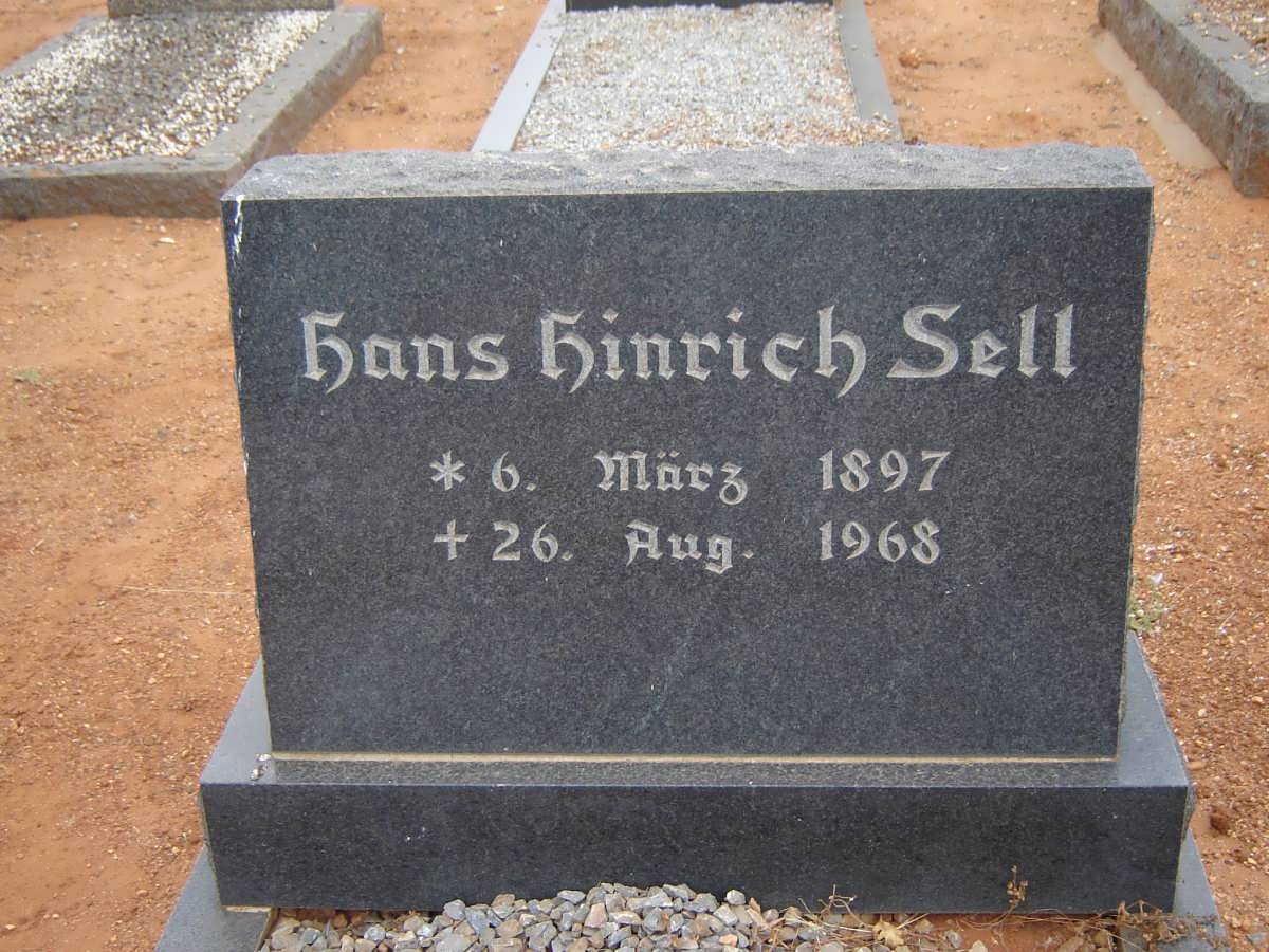 SELL Hans Hinrich 1897-1968