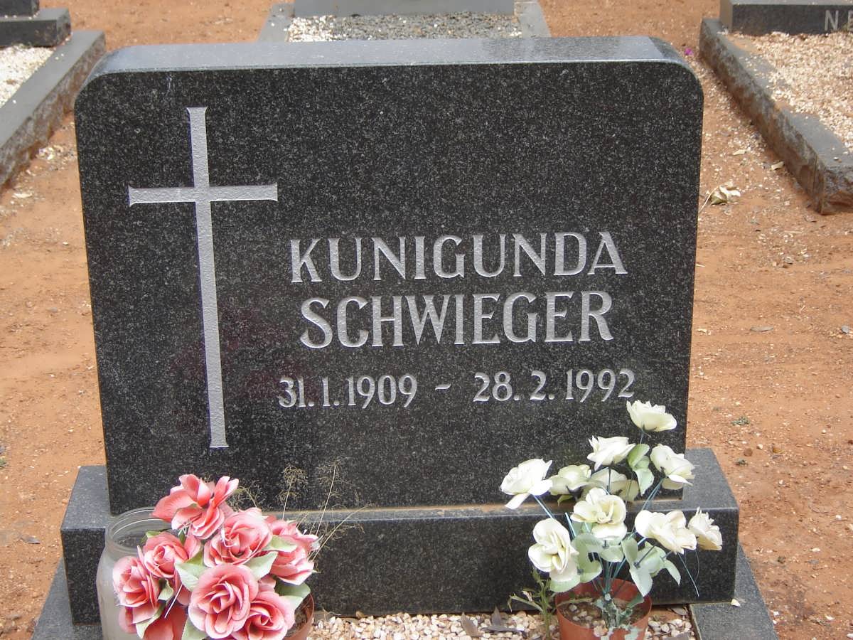 SCHWIEGER Kunigunda 1909-1992