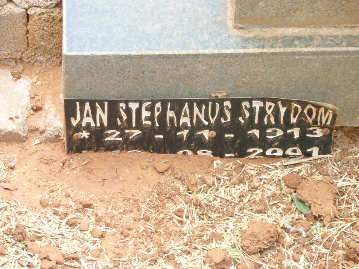 STRYDOM Jan Stephanus 1913-2001