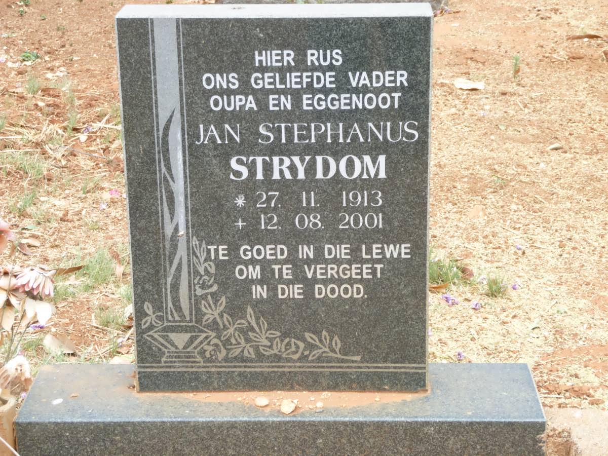 STRYDOM Jan Stephanus 1913-2001