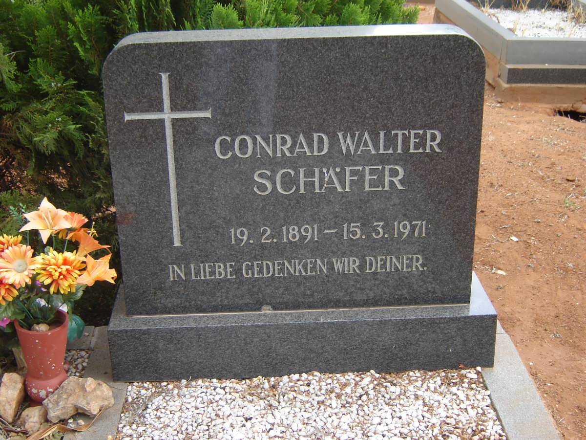 SCHÄFER Conrad Walter 1891-1971