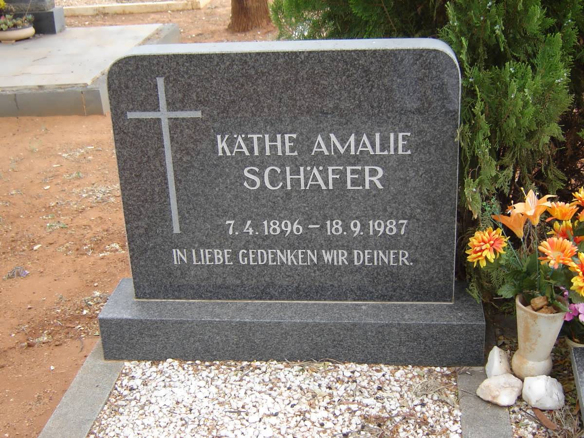 SCHÄFER Käthe Amalie 1896-1987