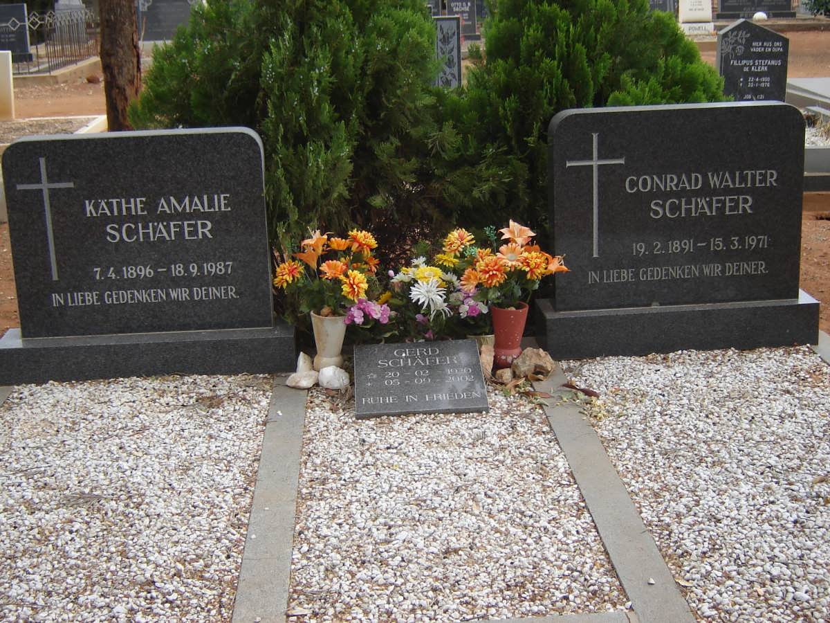 SCHÄFER Conrad Walter 1891-1971 &amp; Käthe Amalie 1896-1987 :: SCHÄFER Gerd 1920-2002