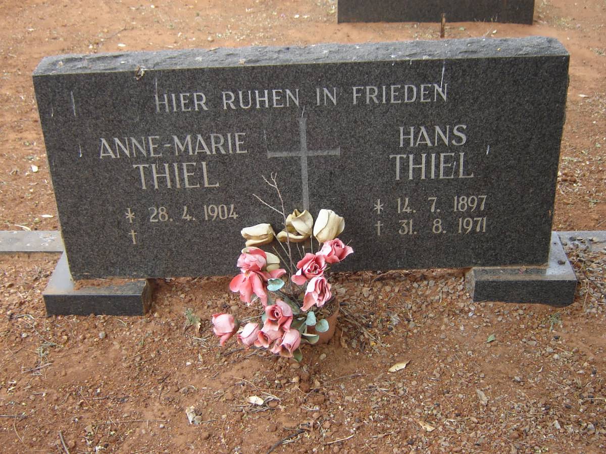 THIEL Hans 1897-1971 &amp; Anne-Marie 1904-