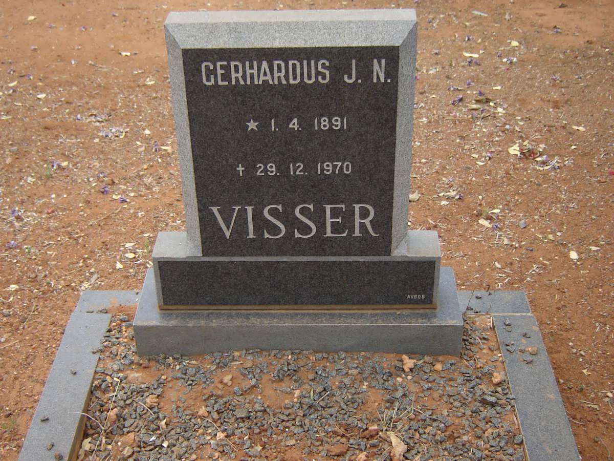 VISSER Gerhardus J.N. 1891-1970